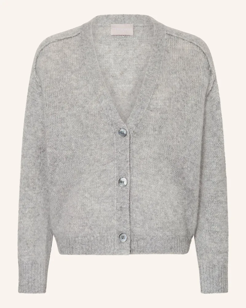 hemisphere Strickjacke aus Cashmere Hellgrau