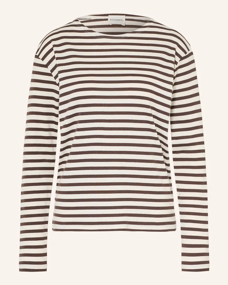 Closed Longsleeve braun Dunkelbraun