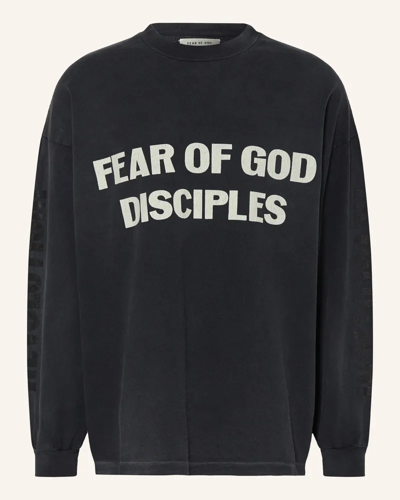 Fear of God Oversized-Longsleeve schwarz Dunkelgrau