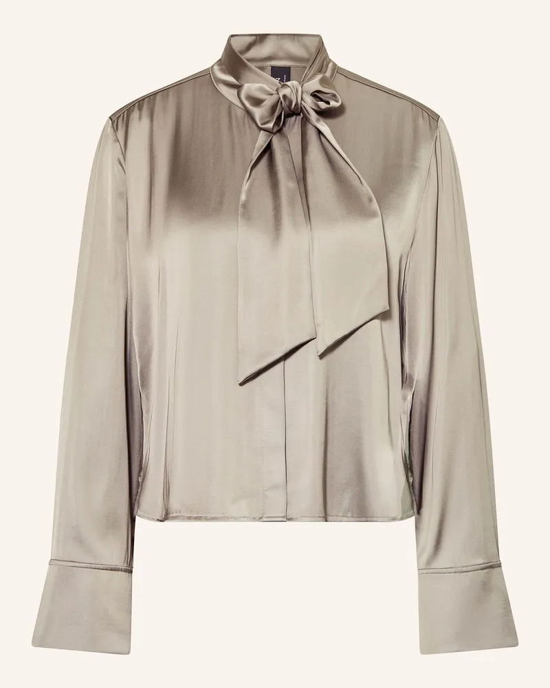 Marc Cain Satinbluse mit abnehmbarer Schluppe 836
