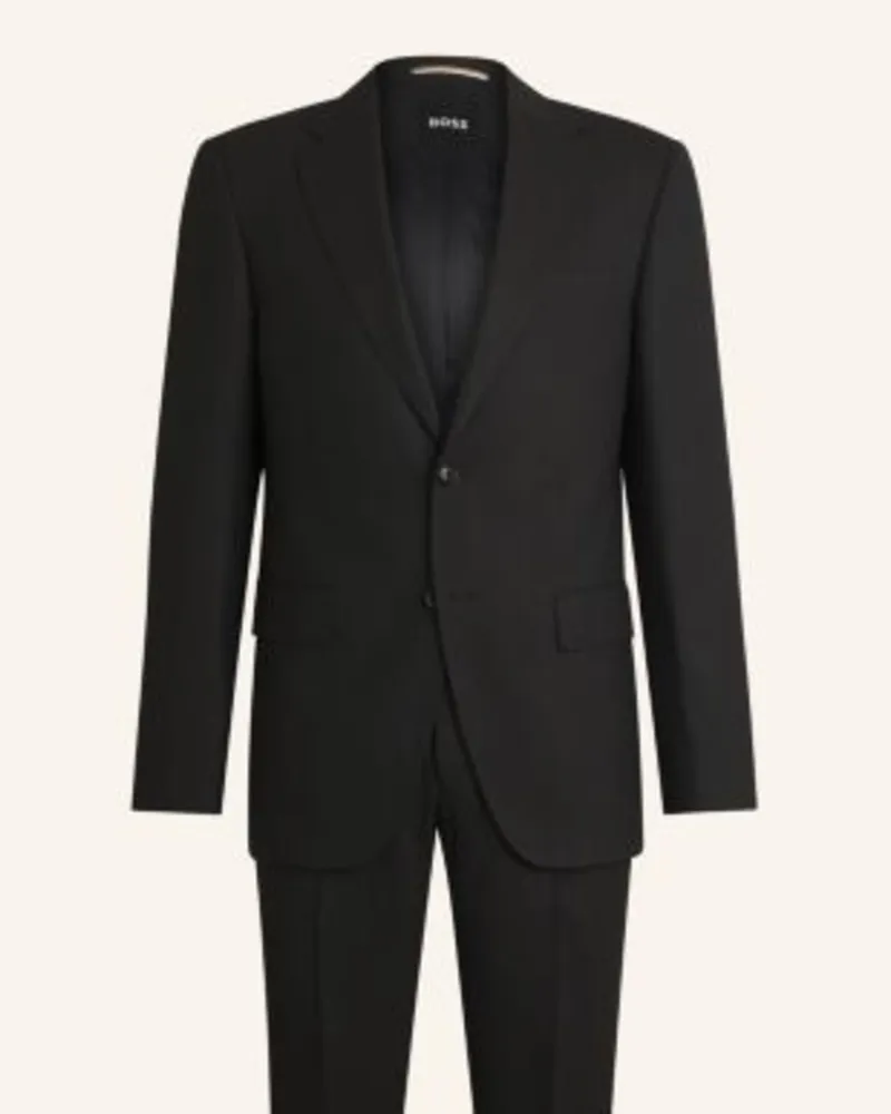 HUGO BOSS Anzug JECKSON Regular Fit Dunkelbraun