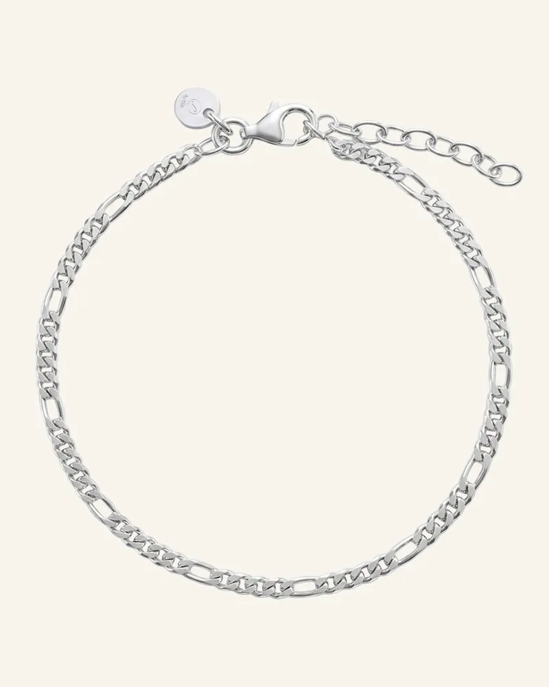 POMPIDOU Armband Figaro 3mm By Glambou silber Silber