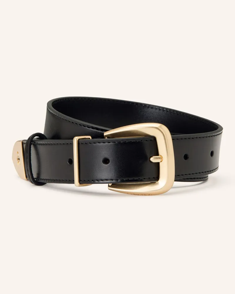 Calvin Klein Ledergürtel schwarz Schwarz