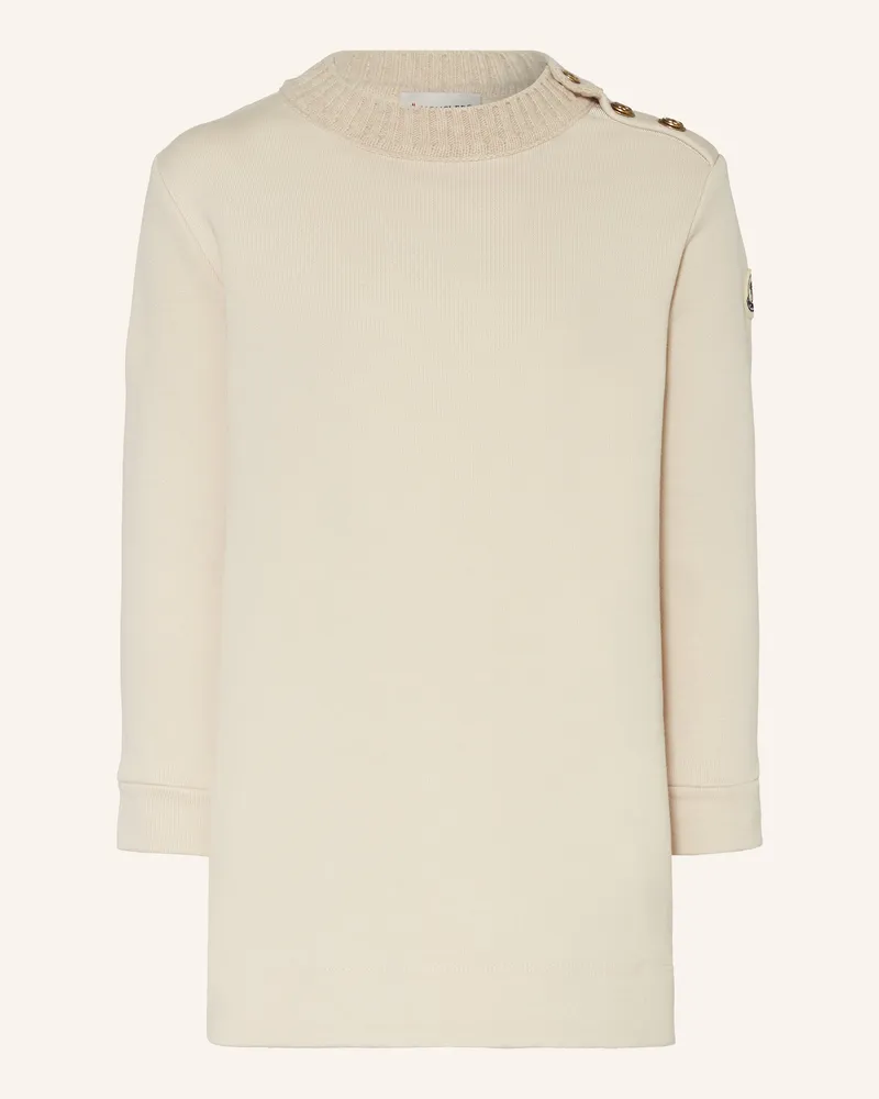 Moncler Sweatkleid weiss Creme