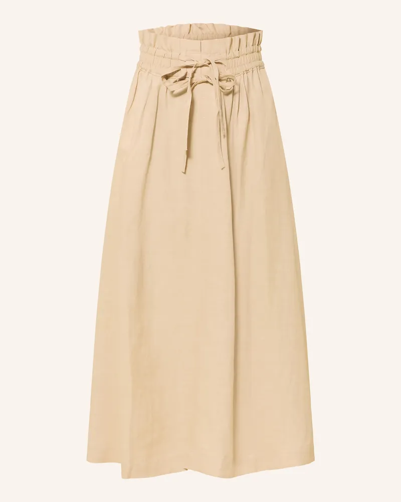 HUGO BOSS Rock Vakola Mit Rüschen beige Beige