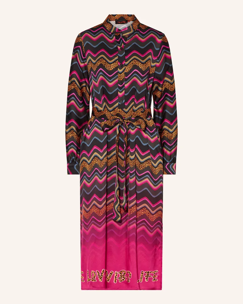 Miss Goodlife Satinkleid Dunkelgrau