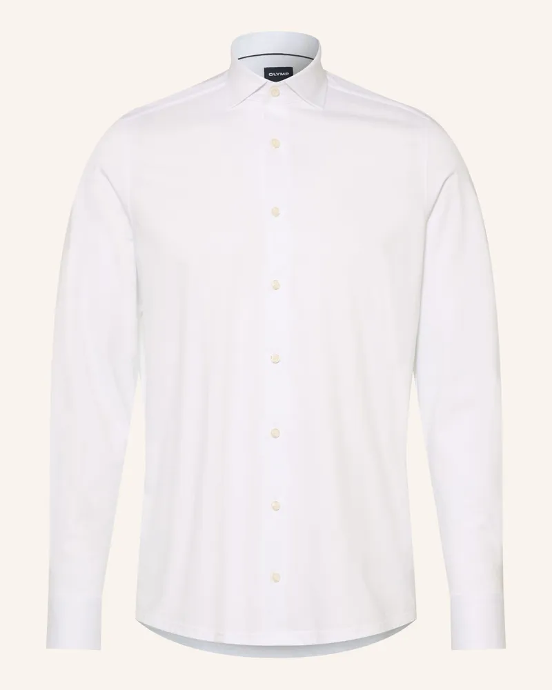 Olymp Hemd Japanese Knitted Modern Fit weiss Weiss