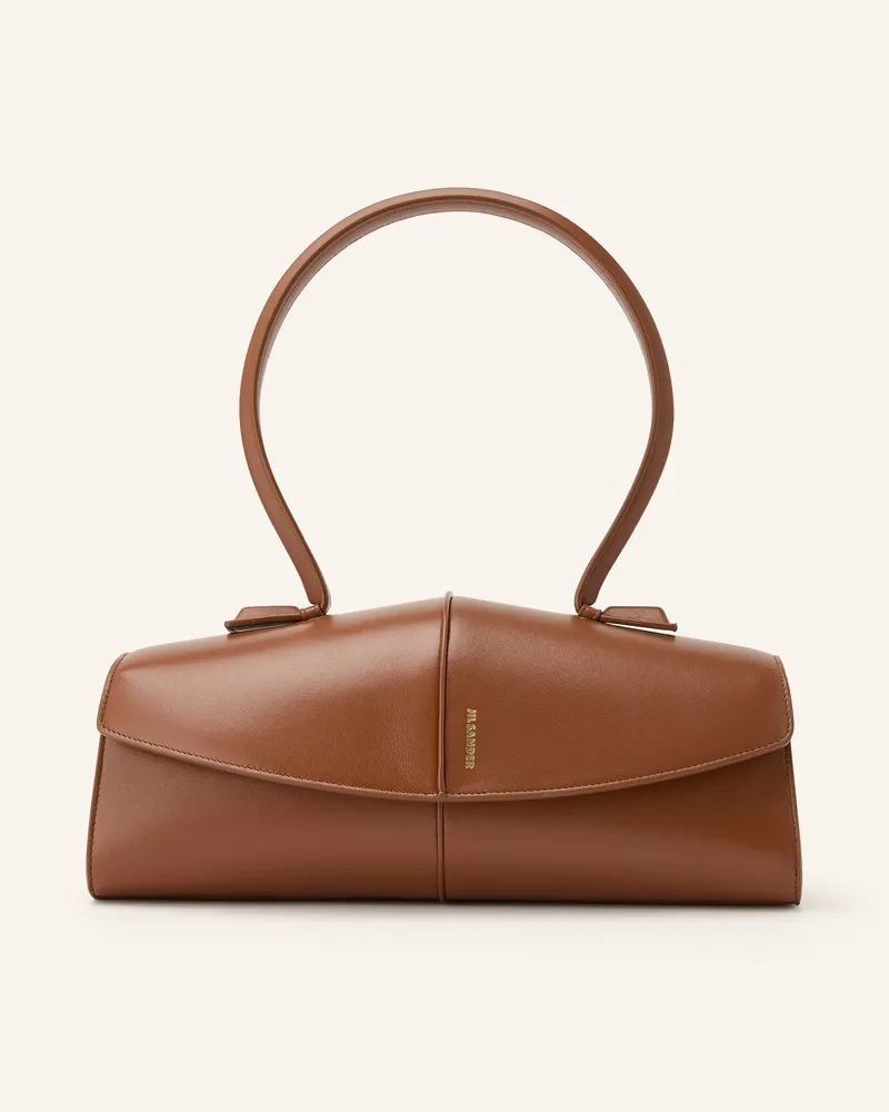 Jil Sander Schultertasche Linea braun Braun
