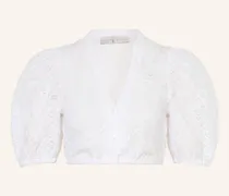 Dirndlbluse Aus Spitze weiss