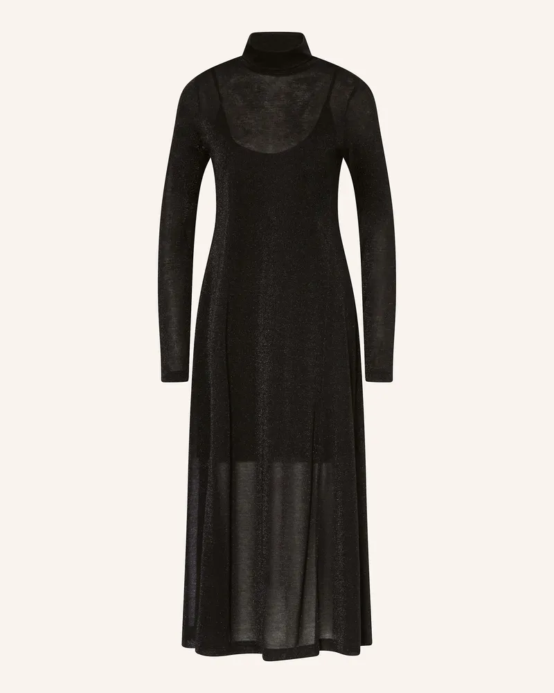 Drykorn Jerseykleid AROLI mit Glitzergarn Schwarz