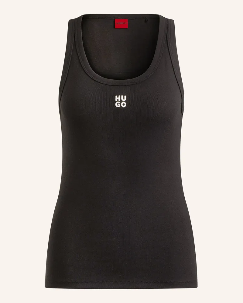HUGO BOSS Tanktop Datamia schwarz Schwarz