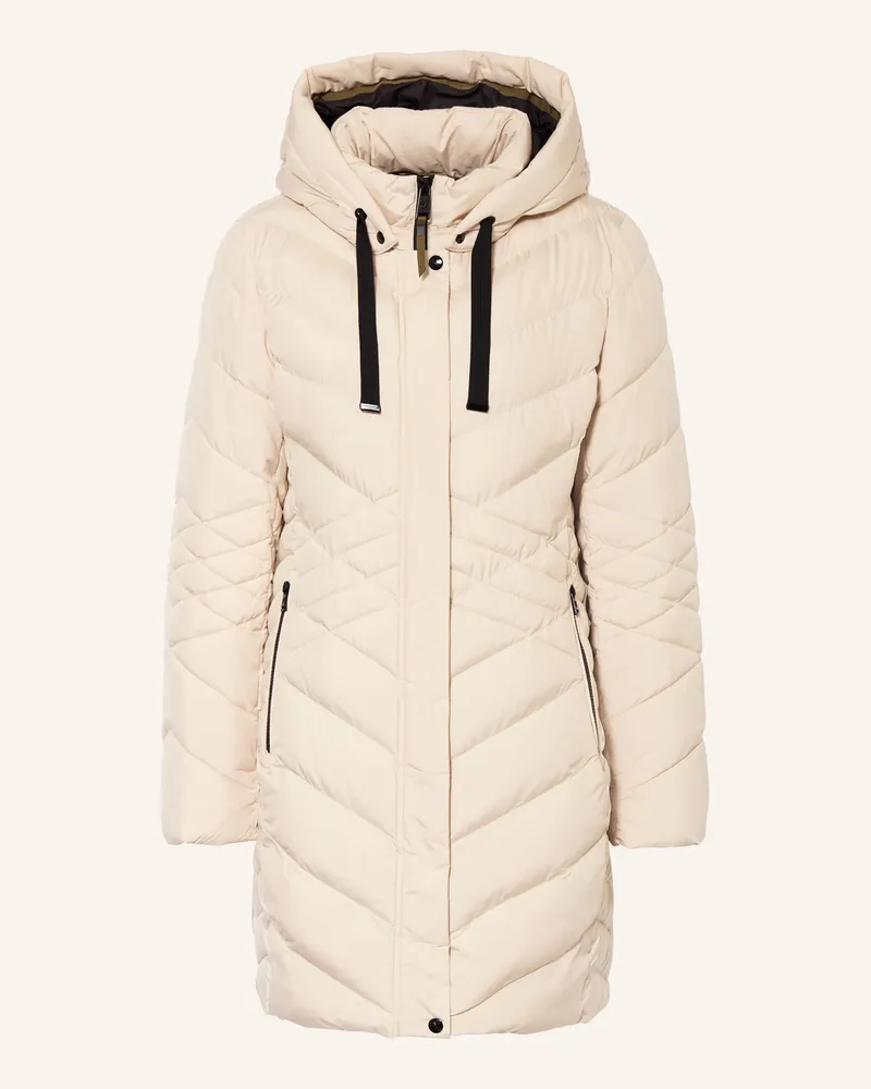 Fuchs Schmitt Steppmantel Mit Abnehmbarer Kapuze weiss Beige