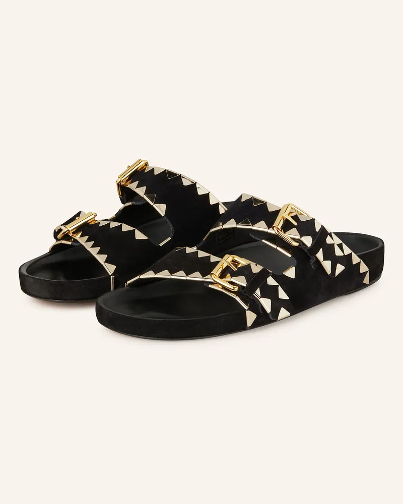 Isabel Marant Pantoletten Lennyo schwarz Schwarz