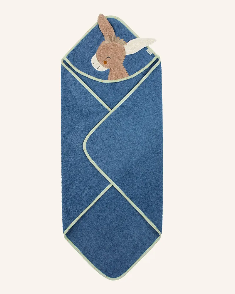 Sterntaler Motiv-Kapuzenbadetuch Emmilius Blau