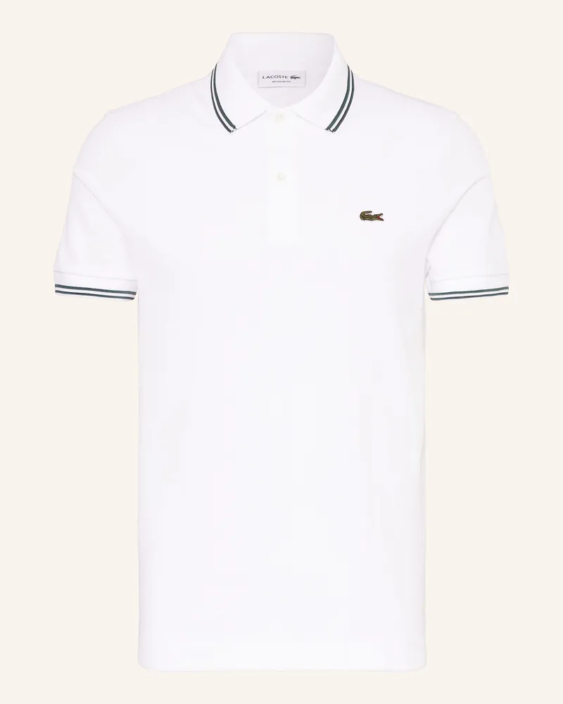 Lacoste Piqué-Poloshirt Regular Fit Weiss