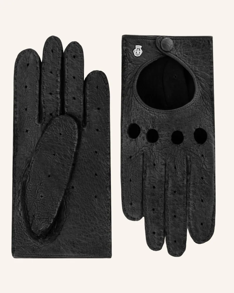 Roeckl Lederhandschuhe Lugano Autofahrer schwarz Schwarz
