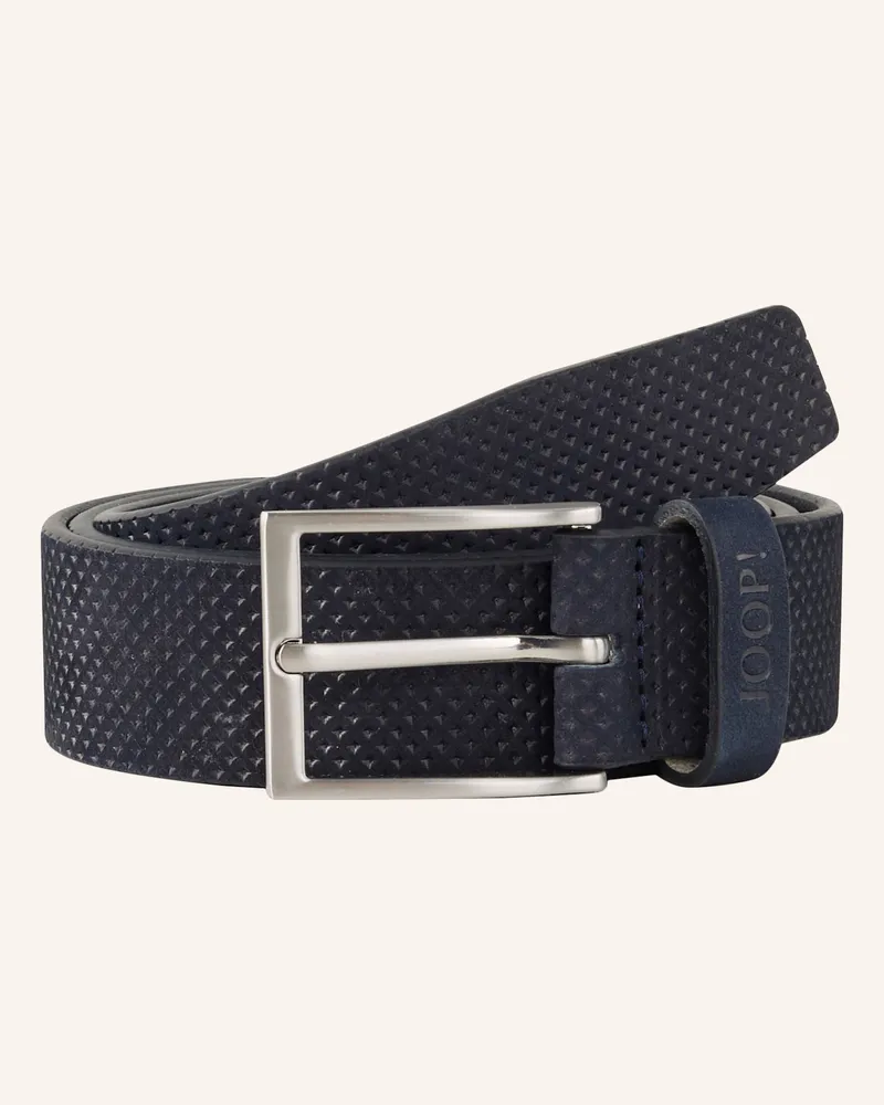 JOOP! Ledergürtel blau Dunkelblau