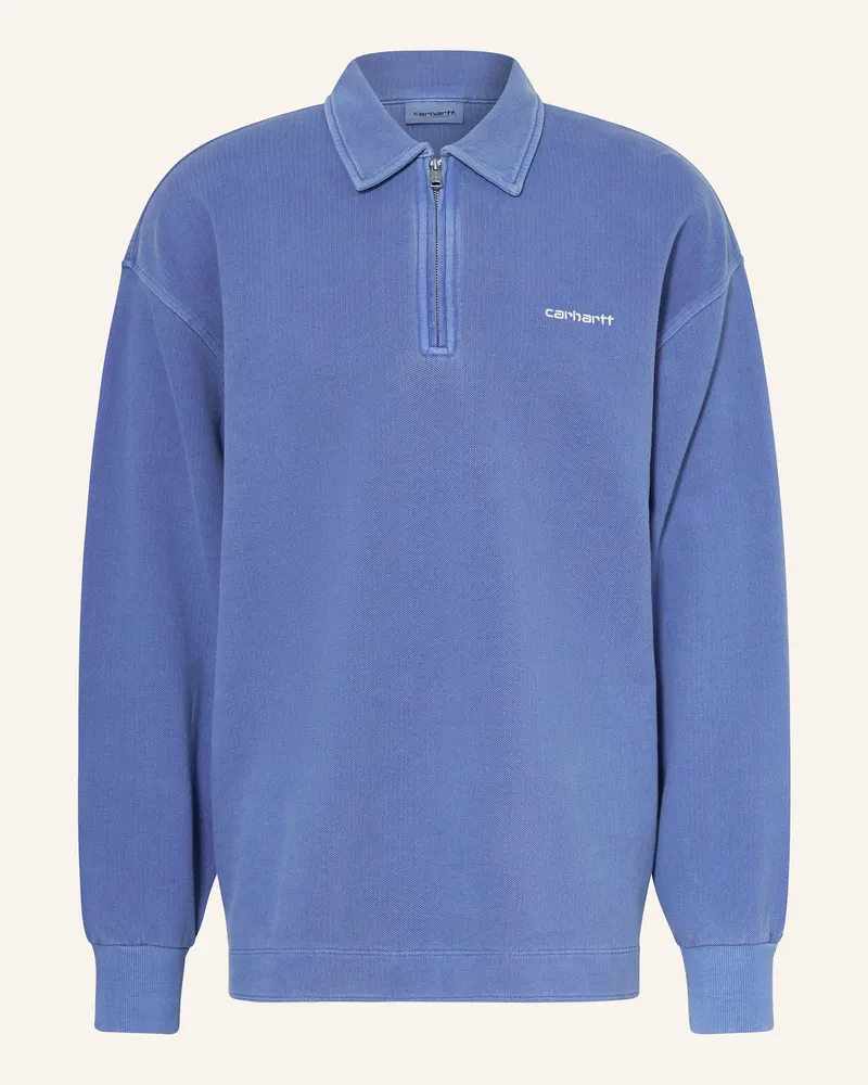 Carhartt WIP Sweat-Troyer Script blau Hellblau