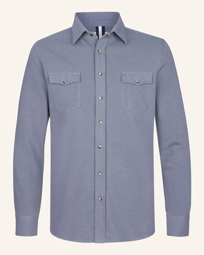 Profuomo Solid Overshirt blau Blau