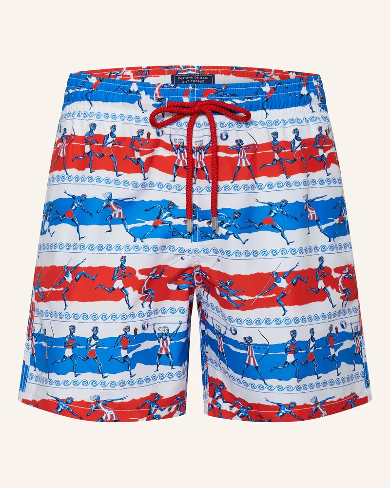 Vilebrequin Badeshorts OLYMPICS 2024 Weiss