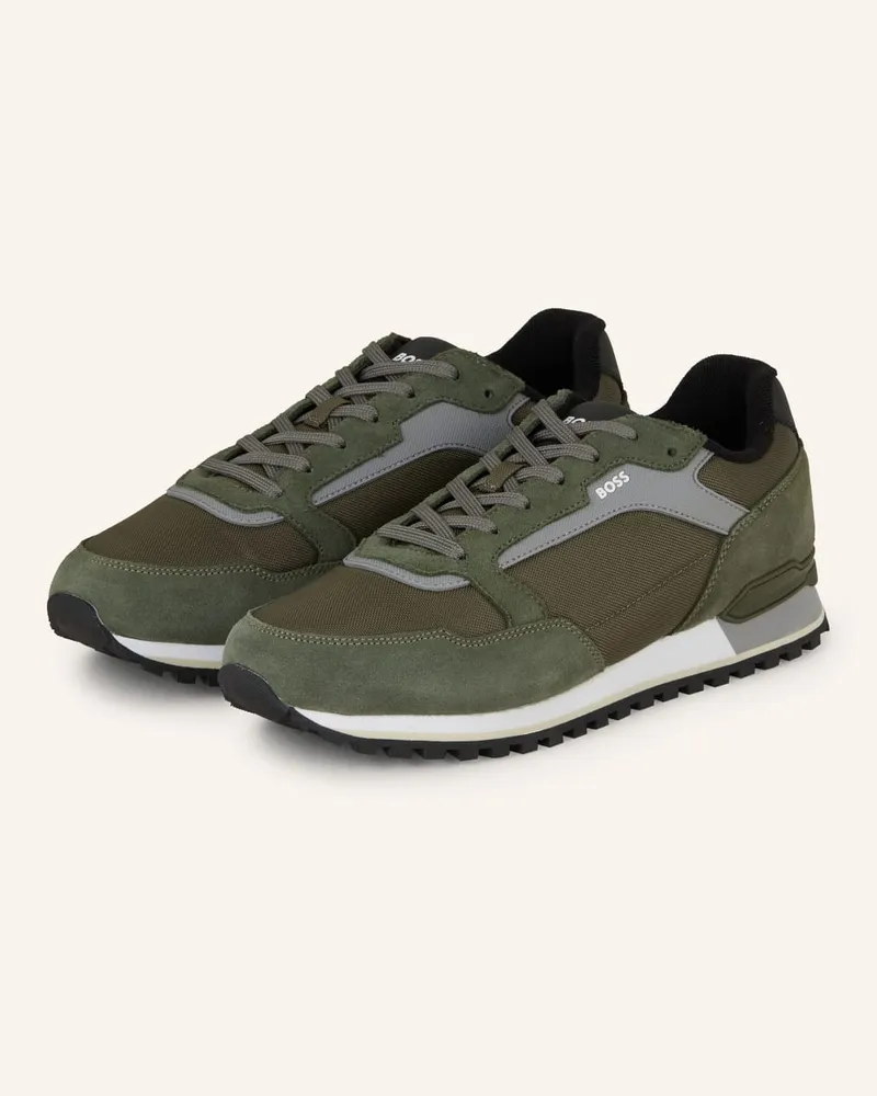 HUGO BOSS Sneaker PARKOUR-L - KHAKI/ GRAU Gruen