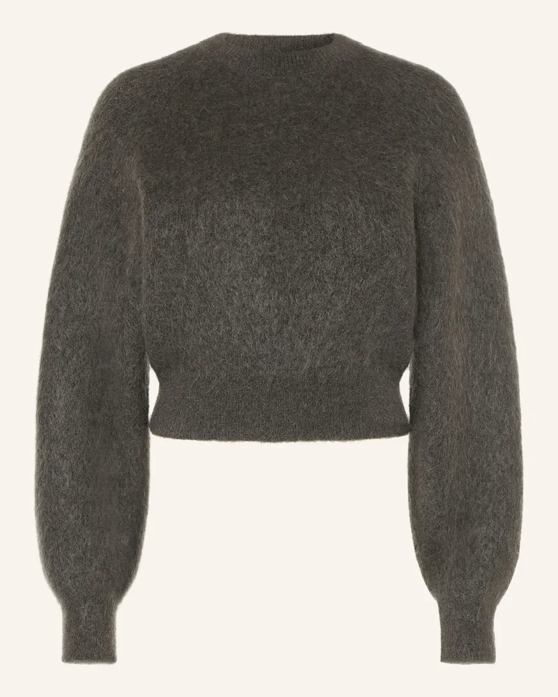 Selected Pullover Mit Mohair grau Dunkelgrau