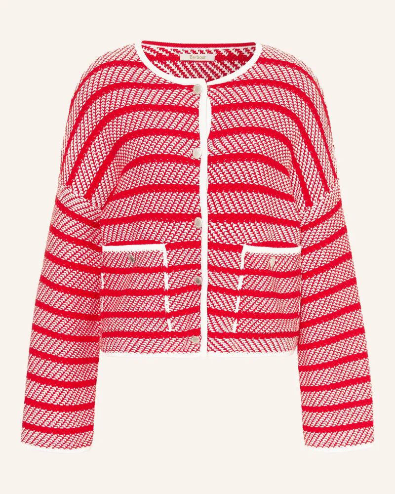 Barbour Strickjacke Polly rot Rot