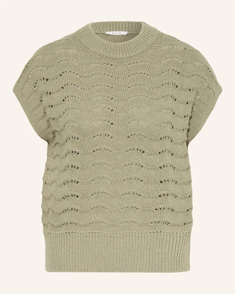 OPUS Strickbluse Pydra gruen Hellgrün