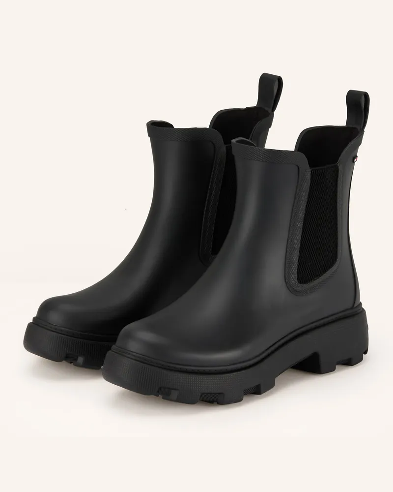 Tommy Hilfiger Gummistiefel schwarz Schwarz