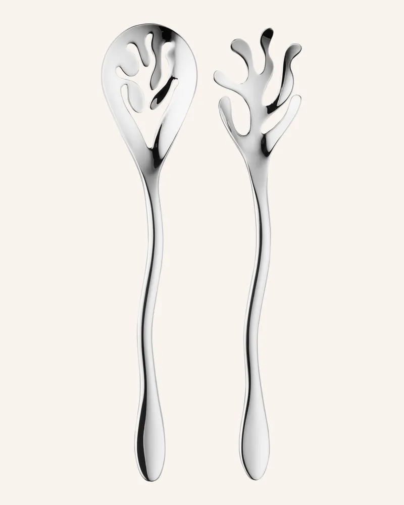 Alessi Salatbesteck Mediterraneo silber Silber