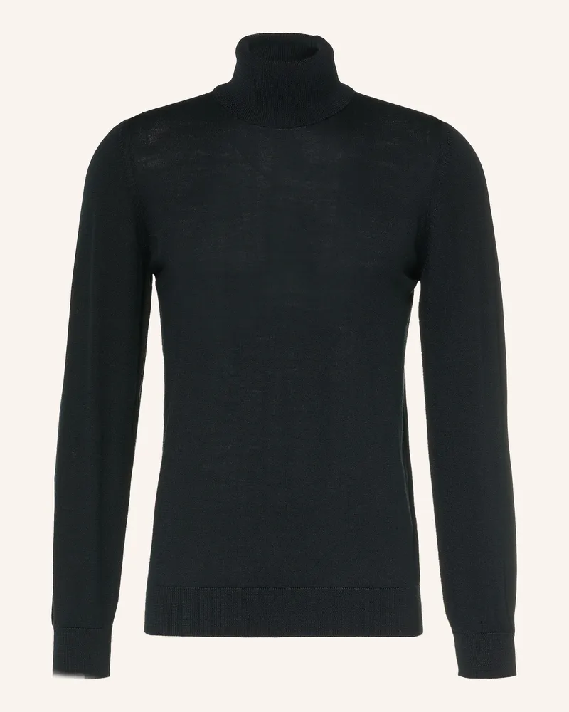 Seidensticker Rollkragenpullover schwarz Schwarz