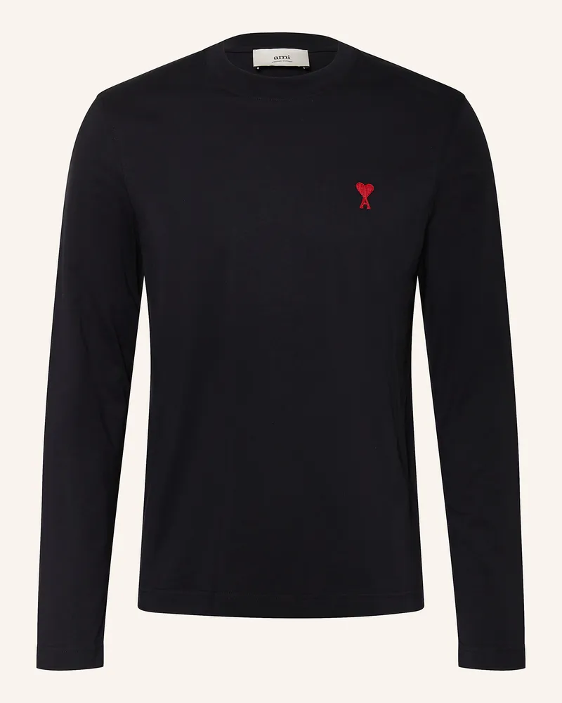 AMI Paris Longsleeve schwarz Schwarz
