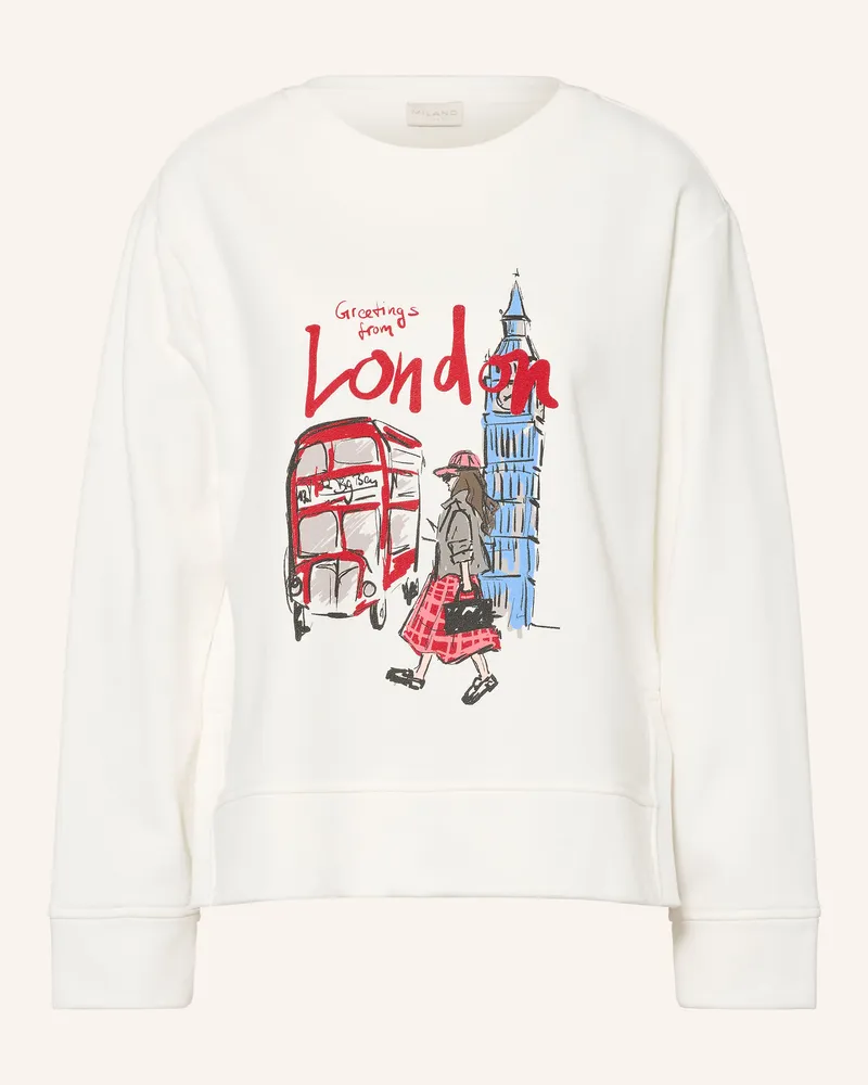 Milano Italy Sweatshirt weiss Creme