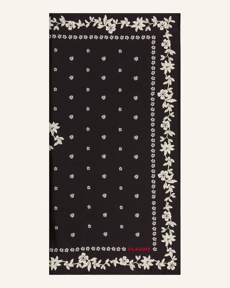 Claudie Pierlot Seidentuch Schwarz