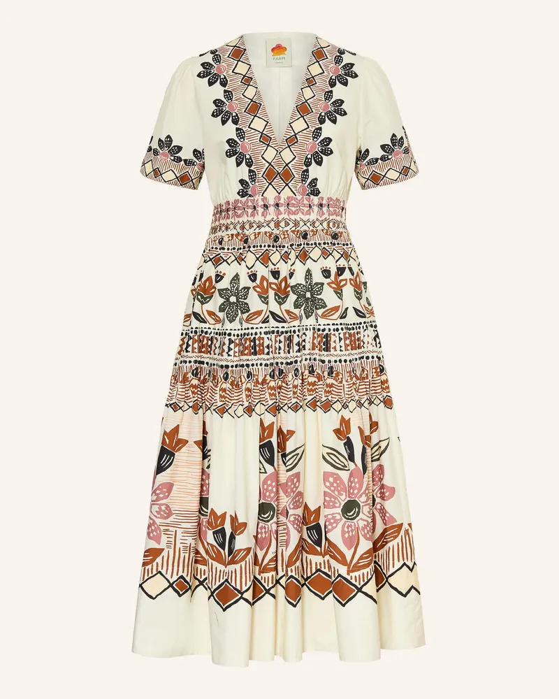 FARM Rio Kleid Ainika Rustic Flowers weiss Ecru