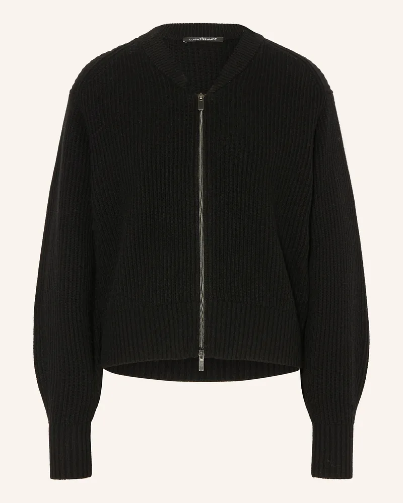 Luisa Cerano Strickjacke Schwarz