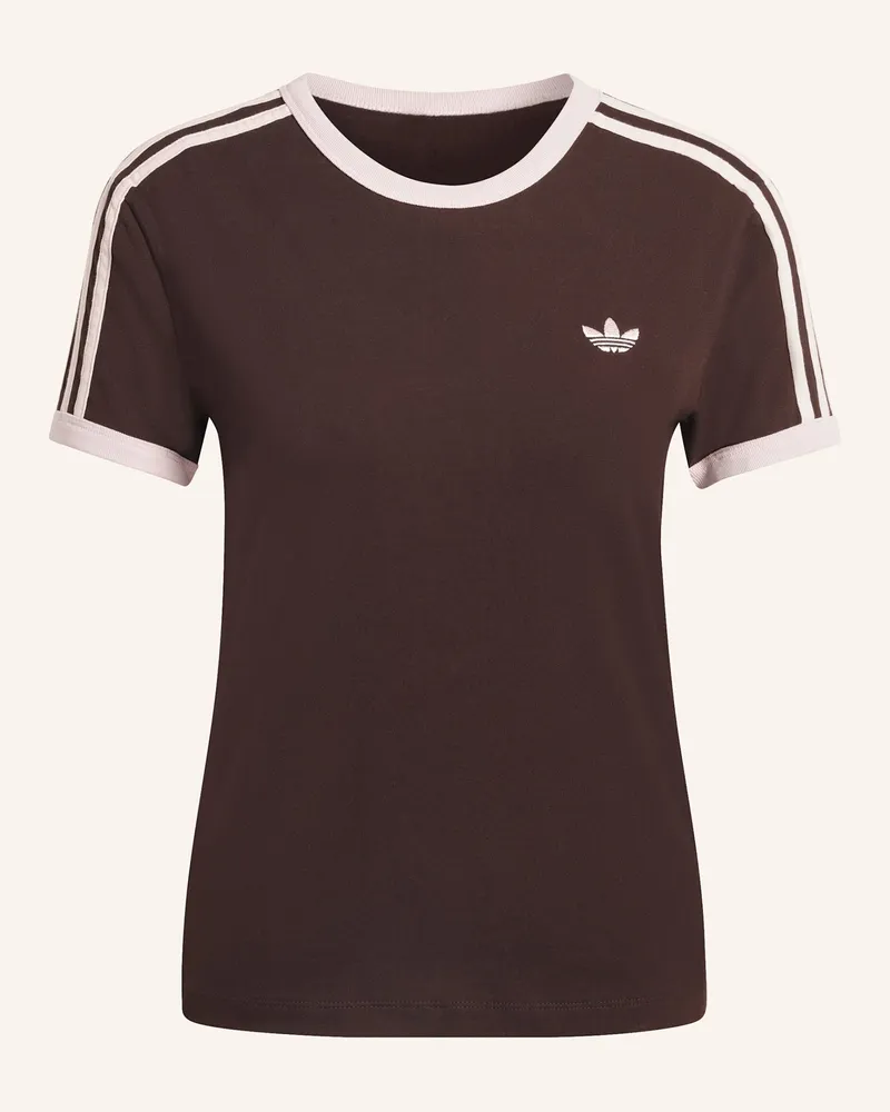 adidas T-Shirt 3 Stripes braun Braun