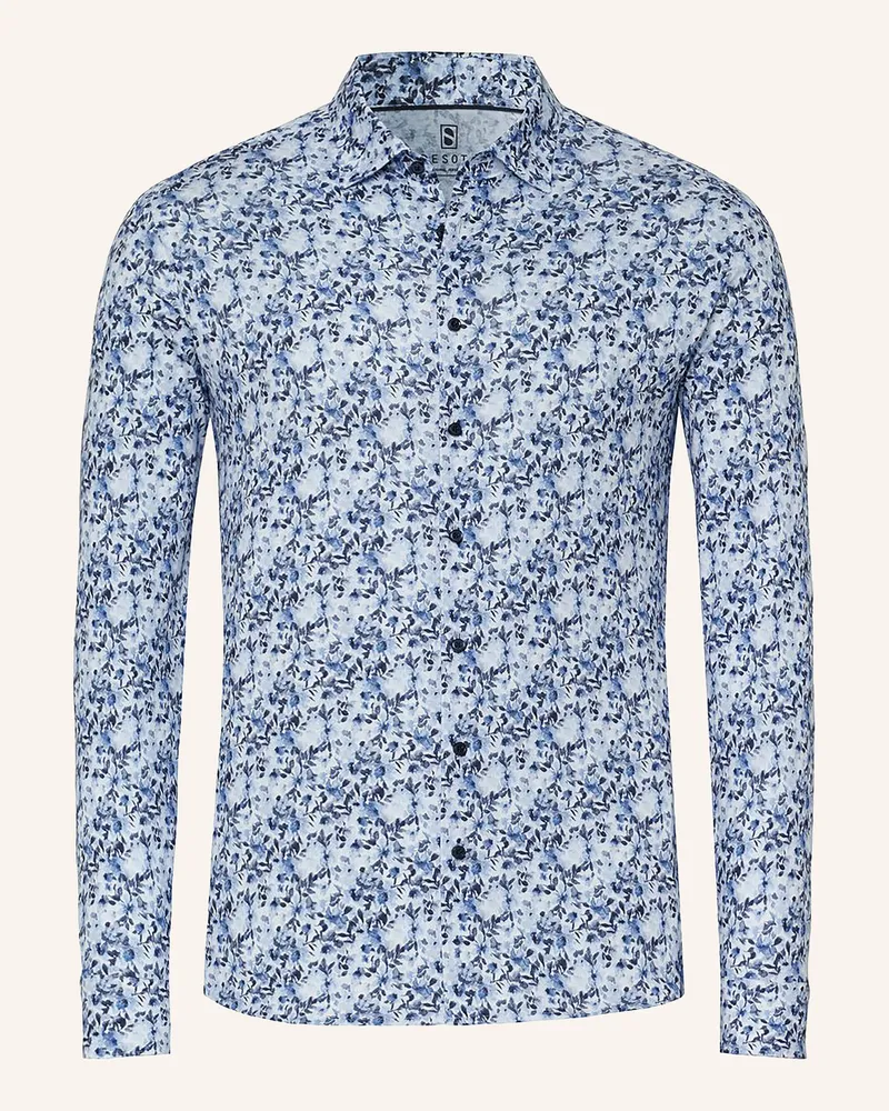 DESOTO Hemd Slim Fit blau Dunkelblau