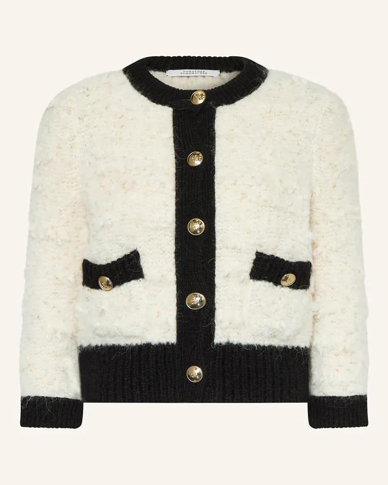 Dorothee Schumacher Strickjacke DELIGHTFUL SPARKLE mit 3/4-Arm Ecru
