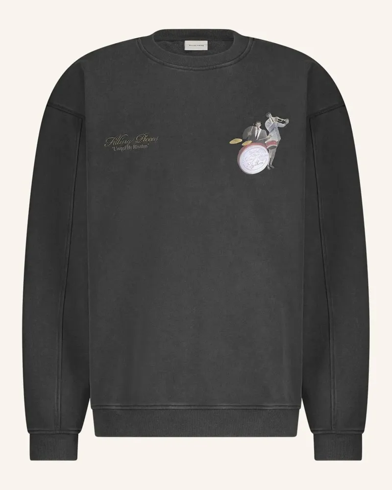 Filling Pieces Sweatshirt Band grau Dunkelgrau