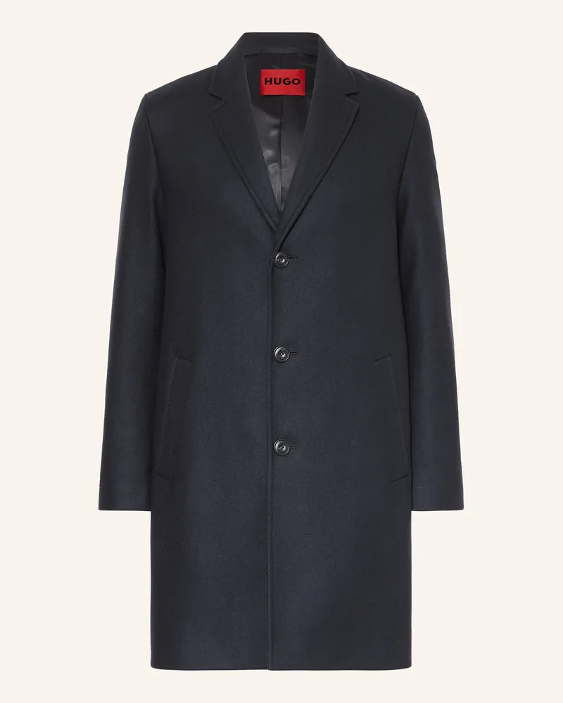 HUGO BOSS Wollmantel Malte blau Dunkelblau