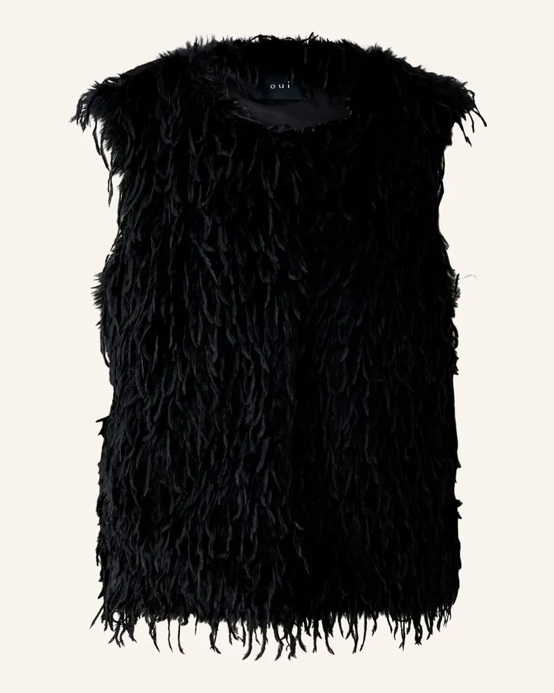 Oui  Weste schwarz Schwarz