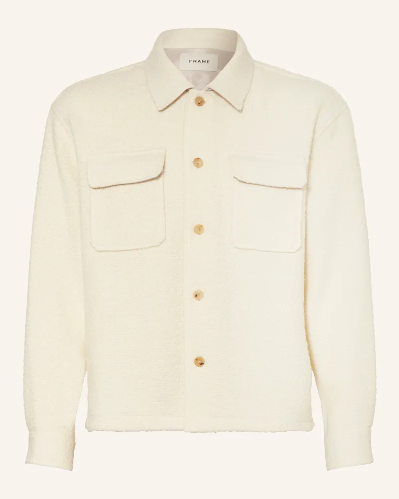 Frame Denim Tweed-Overjacket Ecru