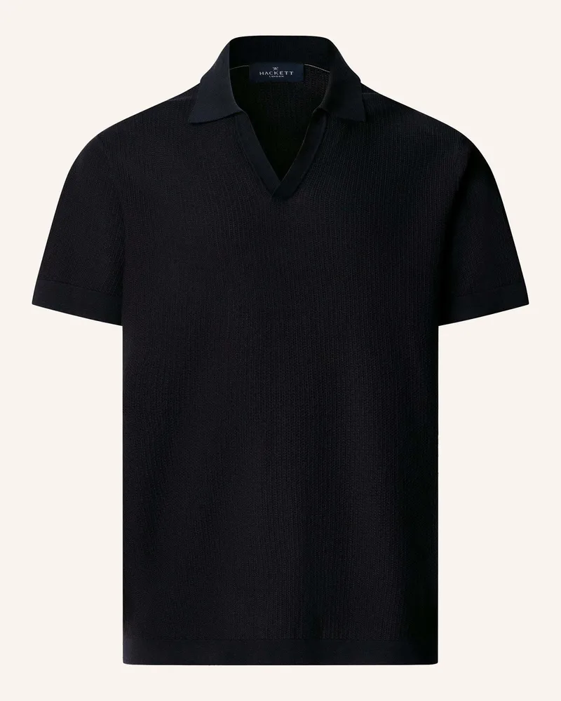 Hackett Poloshirt Riviera Knit Ss Polo blau Blau