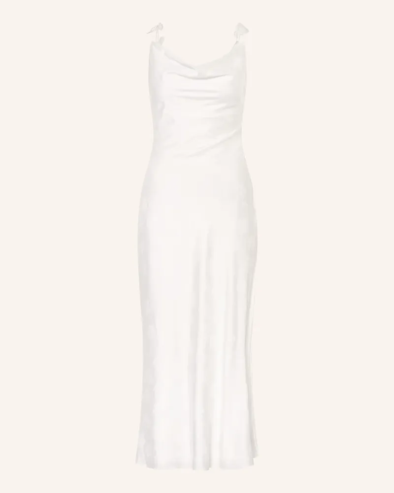 ROTATE Birger Christensen Satinkleid weiss Creme