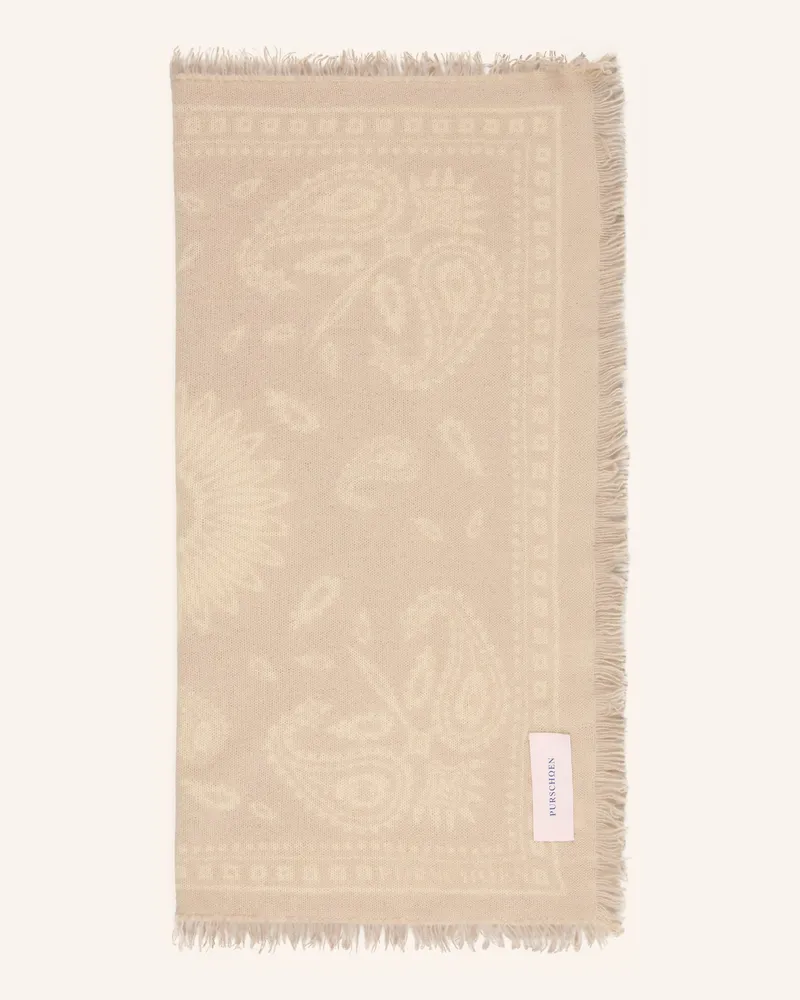 Puschoen Cashmere-Tuch beige Hellgrau