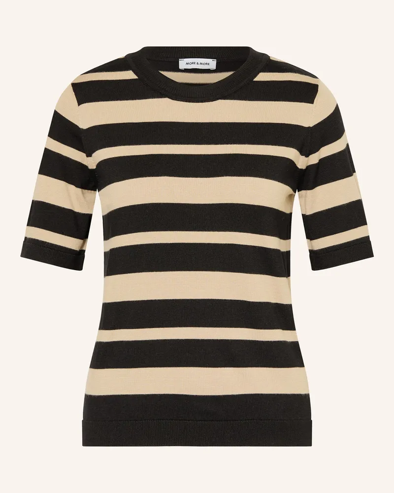 More & More Strickshirt blau Taupe