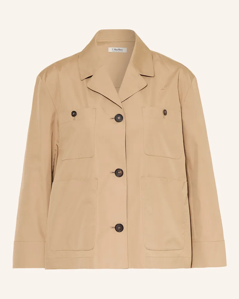 Max Mara Hemdbluse Renata Mit 3/4-Arm braun Beige