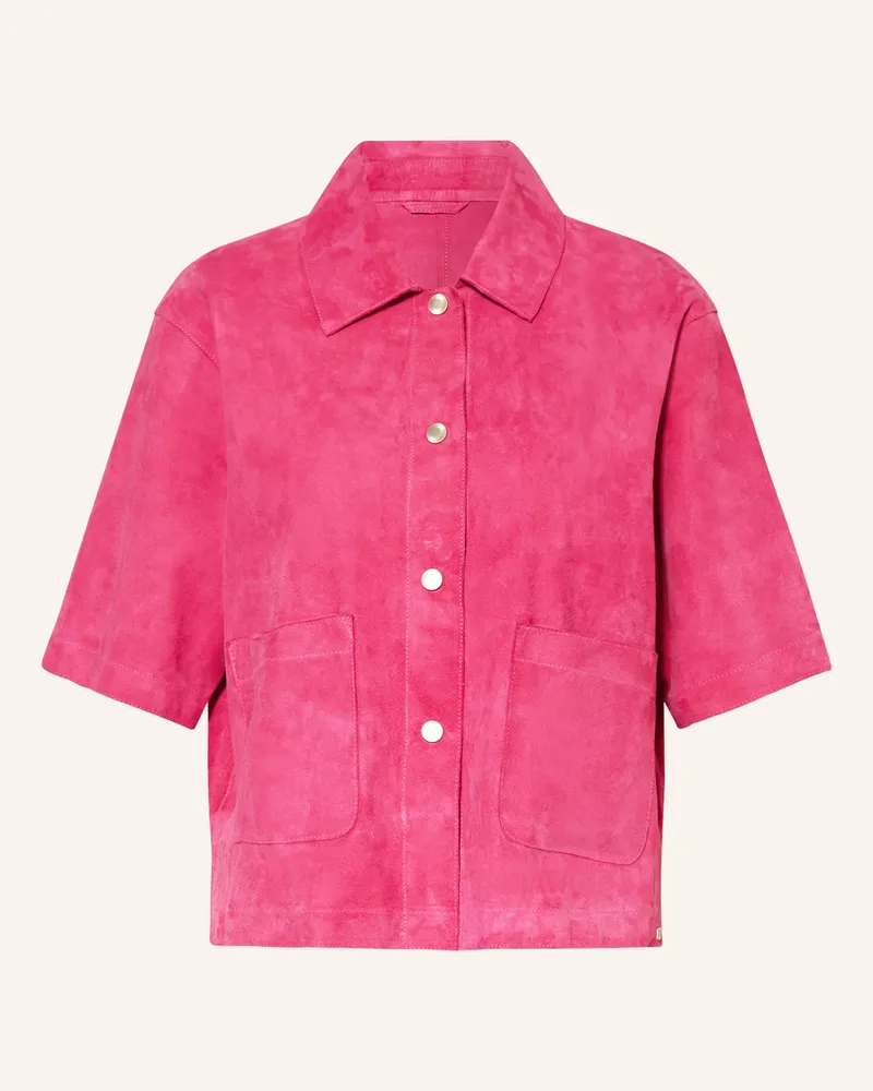 Milestone Leder-Overjacket MSRUTH Pink