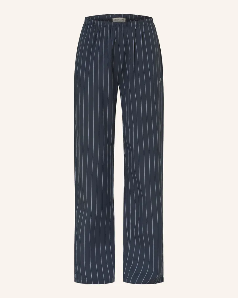 Marc O'Polo Schlafhose Dunkelblau